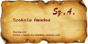 Szokola Amadea névjegykártya